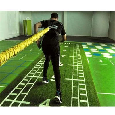 Grüne 15 mm Pfahlhöhe Kunstgrasmatte für kommerzielle Fitnessstudio-Beschaffenheit