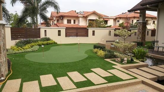 DORELOM 15mm Kunstgrün für Golf 4*25m Pfahlbreite bei jedem Wetter