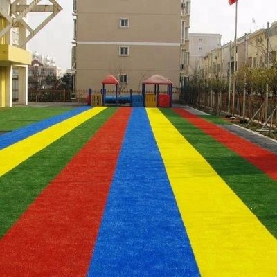 Rot Gelb Blau Lila Künstliche Kinder Gras Rasen Regenbogen Startbahn Dichte 22050 Nähte/m2