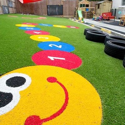 Rot Gelb Blau Lila Künstliche Kinder Gras Rasen Regenbogen Startbahn Dichte 22050 Nähte/m2