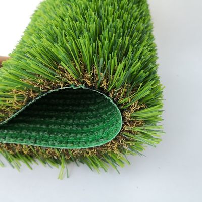 16800 Nähte/m2 Dichte Grün U-Form Synthetisches Gras mit hohem Dtex und grüner Farbe