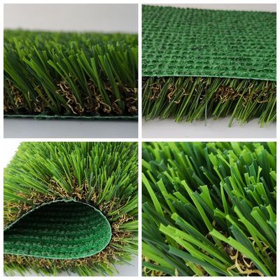 16800 Nähte/m2 Dichte Grün U-Form Synthetisches Gras mit hohem Dtex und grüner Farbe