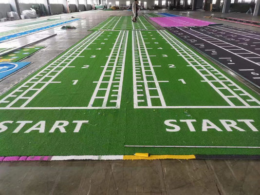 Dorelom Fitness Rasen Teppich Fußboden Schwarz Blau Regenbogen Synthetisch Fake Turf Gym Kunstgras Für Fitness