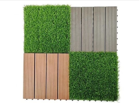 Gewerbliche künstliche Rasenfliesen Verriegelung Design 3/8-Zoll-Gauge DIY Pet Lawn Mat