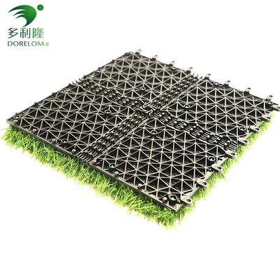 Künstliche Rasenfliesen 30x30cm 3cm hoch Heuhaufen Grün geeignet für Innen- und Außenbereiche