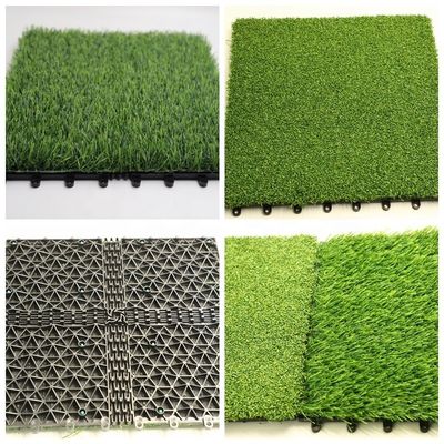 25-60 mm Pfahlhöhe Künstliches Gras, Verriegelungsteile mit doppeltem PP NET PU-Rückhalt