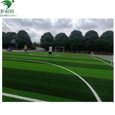 Gelb-Grün-Rot-Künstliche Rasenfliesen für Fußballgarten- und Sportböden