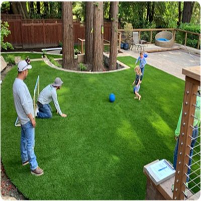Garten-Sportboden Kunstgrün Rasen Landschaft Grün Teppich Rollen 40mm Schwarz Grün Farbe
