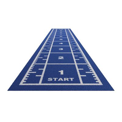 Hohe Dichte 63000 Stiche/m2 Turf für Turnhallen mit Zugschlitten und Metermarkierung