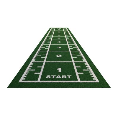 Hohe Dichte 63000 Stiche/m2 Turf für Turnhallen mit Zugschlitten und Metermarkierung
