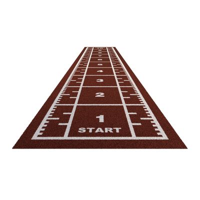 Hohe Dichte 63000 Stiche/m2 Turf für Turnhallen mit Zugschlitten und Metermarkierung