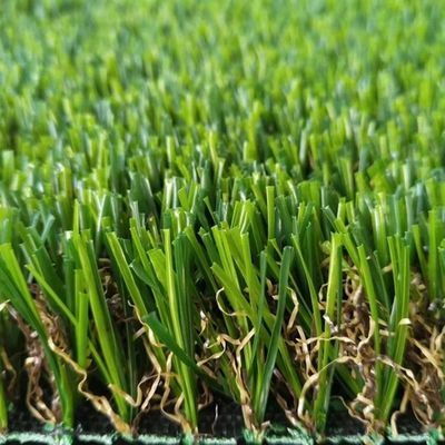 SPU-Beschichtung Weichgrünes natürliches künstliches Gras für den Außengarten Hintergrund Landschaft