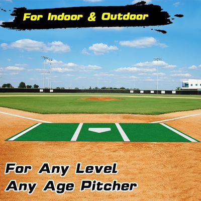 Baseball Batting Mat für Indoor Outdoor Training 15mm Stapel Höhe 3/16 Zoll Abmessung