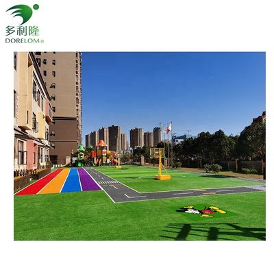 Grauer Rot Blauer Grüner Synthetischer Rasen für Tennisplatz und Fitnessstudio 13 mm Höhe