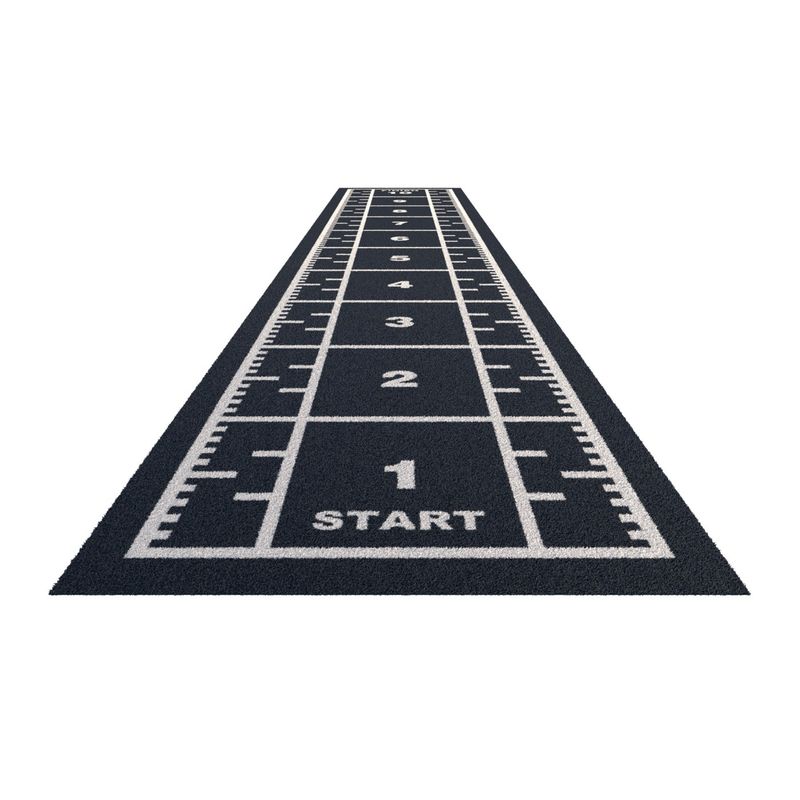 Hohe Dichte 63000 Stiche/m2 Turf für Turnhallen mit Zugschlitten und Metermarkierung